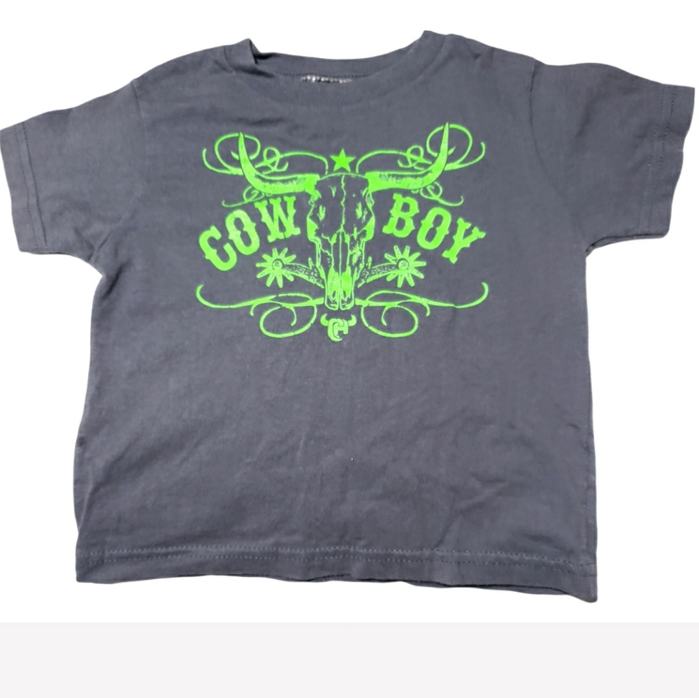 Cowboy Longhorn Boys T-Shirt Top